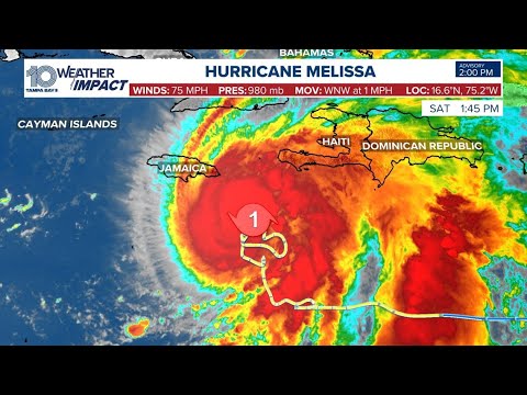 Weather Impact Live: Tracking Hurricane Melissa as it’s forecast to intensify