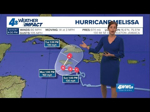 Tropical Weather 5 pm Update: Hurricane Melissa strengthening near Jamaica
